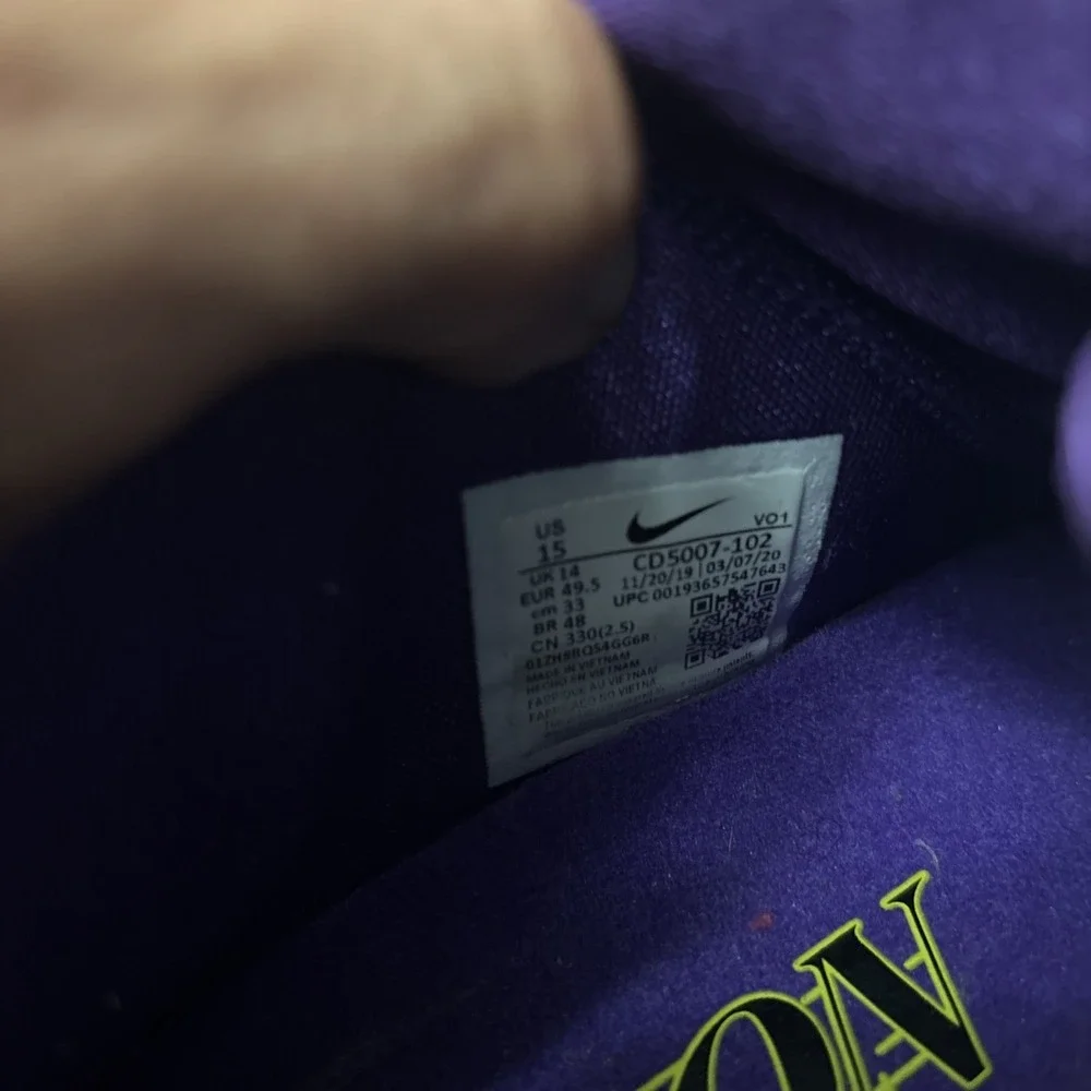 Size 15 - Nike LeBron 17 Low Lakers